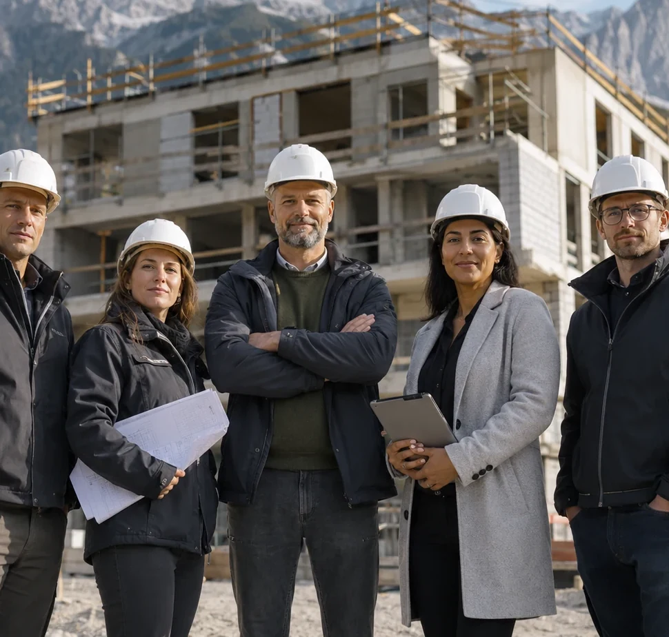 Fachleute von Alpenkern Bau AG